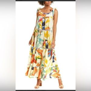 Toucan maxi dress